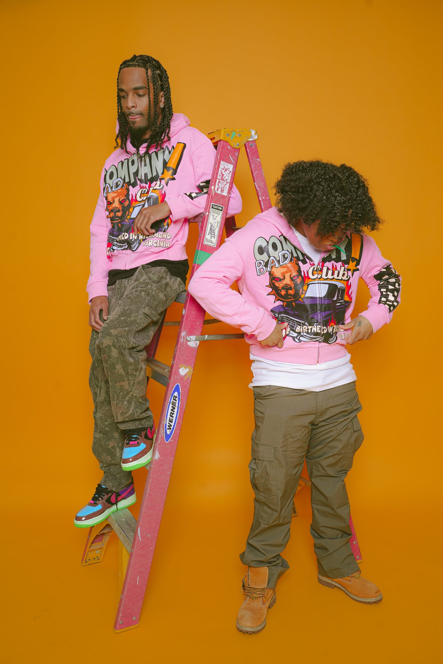 BAD COMPANY CLUB PINK STARBURST ZIPUP