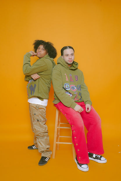 BC OLIVE LOGO HOODIE