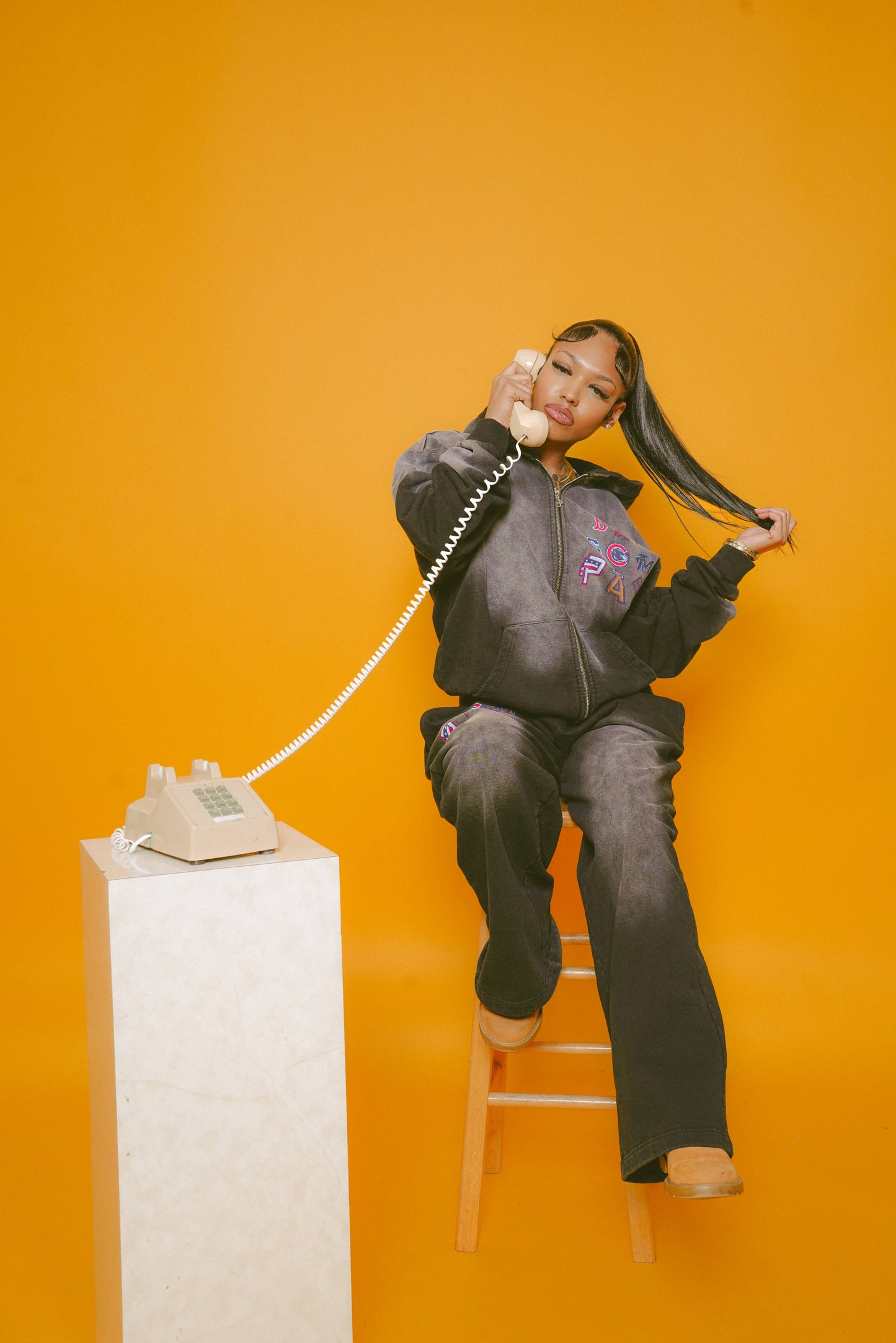 BC CHARCOAL LOGO JACKET