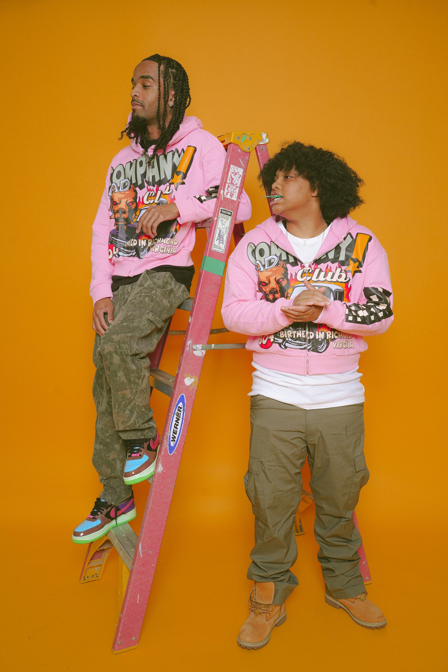 BAD COMPANY CLUB PINK STARBURST ZIPUP