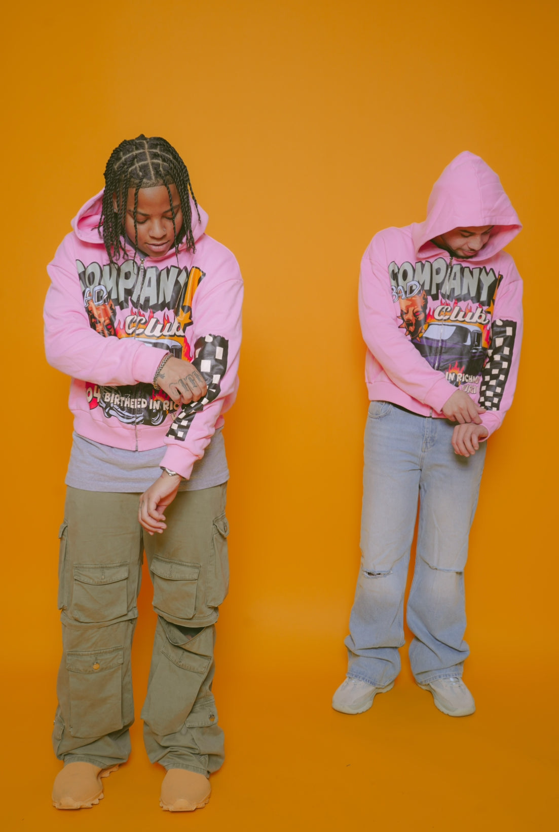 BAD COMPANY CLUB PINK STARBURST ZIPUP